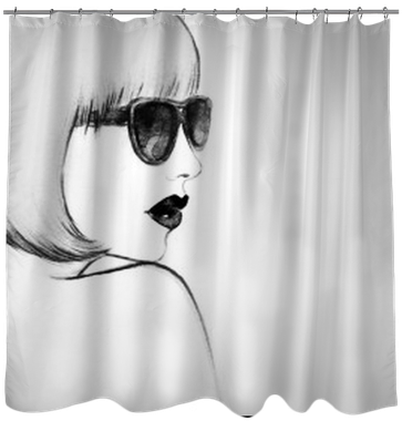 Woman With Glasses - Watercolor Painting (400x400), Png Download