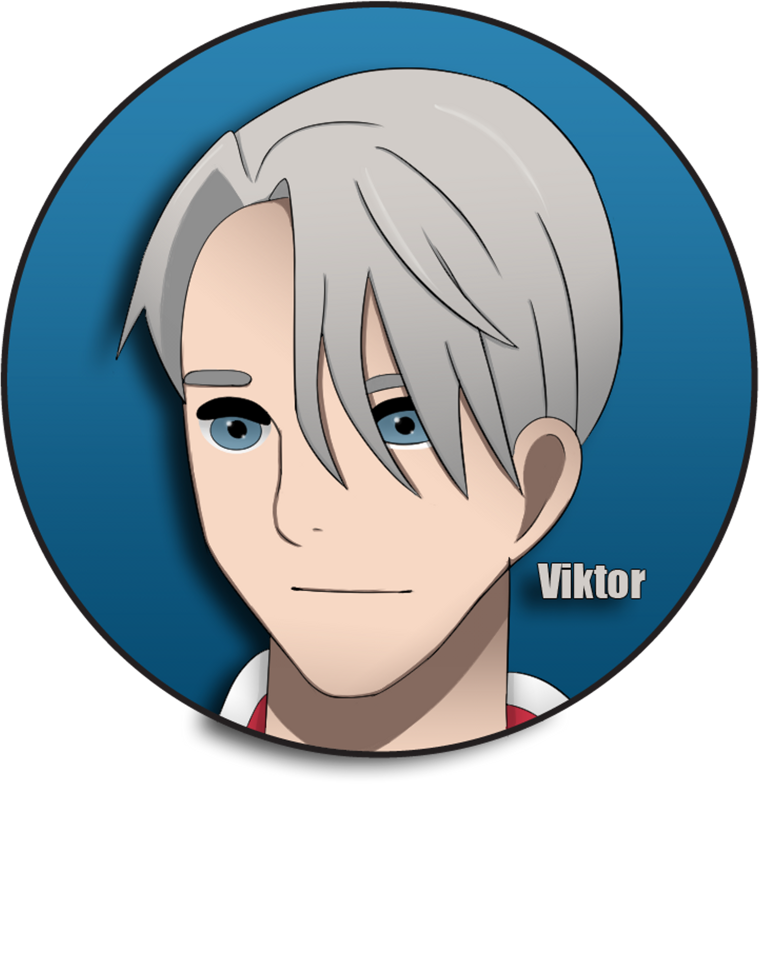 Viktor From Yuri On Ice On A Pin-back Button - Oliver Et Compagnie (1600x2142), Png Download
