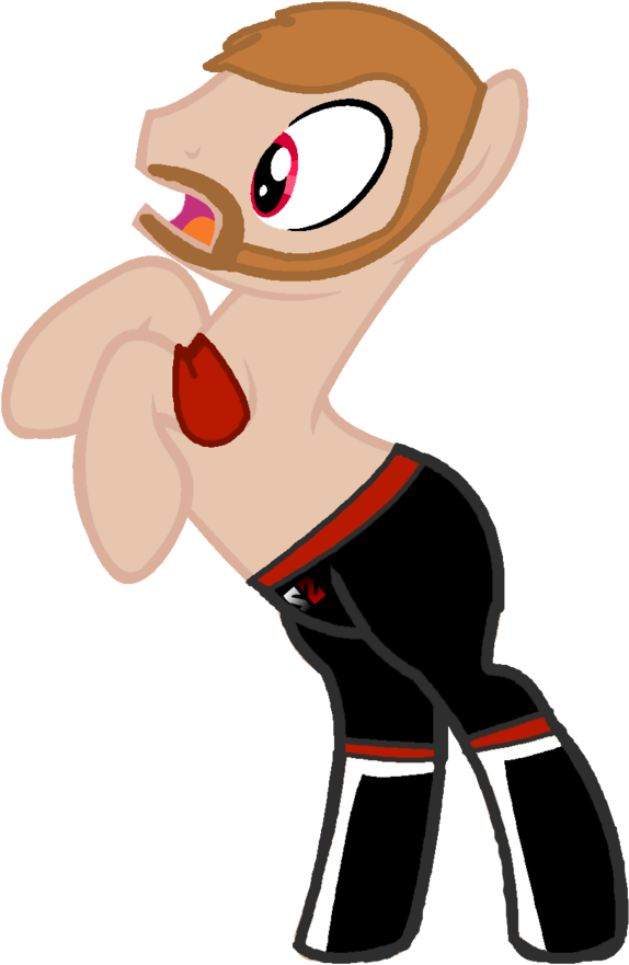 Digiradiance, Beard, Nxt, Ponified, Safe, Sami Zayn, - Cartoon (748x1024), Png Download