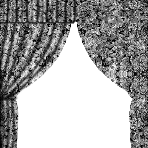 Do The Same Thing To The Valance Section Of The Curtain - Victorian Floral #13 Wall Clock (500x500), Png Download