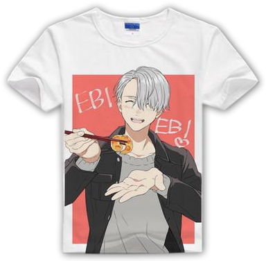 Yuri On Ice Ebi Victor Shirt - Anime (400x389), Png Download
