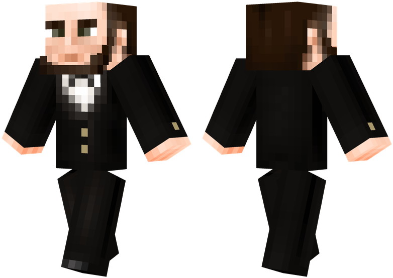 Abraham Lincoln - Minecraft Skins Cool Green (804x576), Png Download