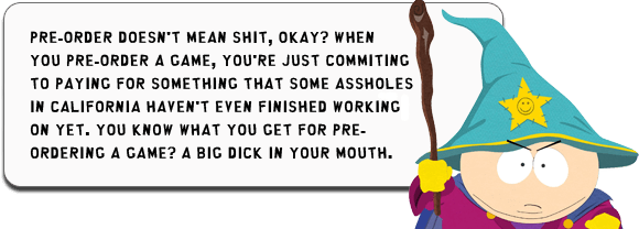 Cartman Likes Steam Sales And Goty Editions - Cartman Pre Order (580x208), Png Download