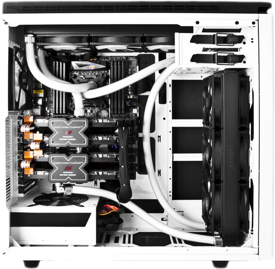 Pc Master Race - Nzxt H500 Water Cooling (800x600), Png Download