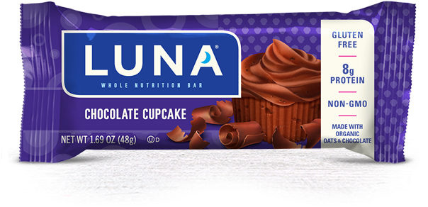 Chocolate Cupcake Packaging - Luna Nutz Over Chocolate (625x510), Png Download