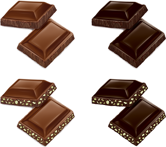 Illustration For Karmen Tablet Chocolate - Chocolate (600x524), Png Download