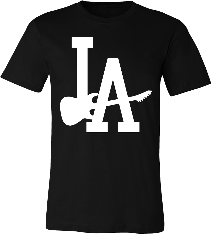 Thrasher Threads "la Guitar" Tee - T-shirt (825x1024), Png Download