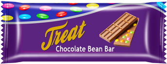 Treat Chocolate Bean Bar - Chocolate (375x375), Png Download