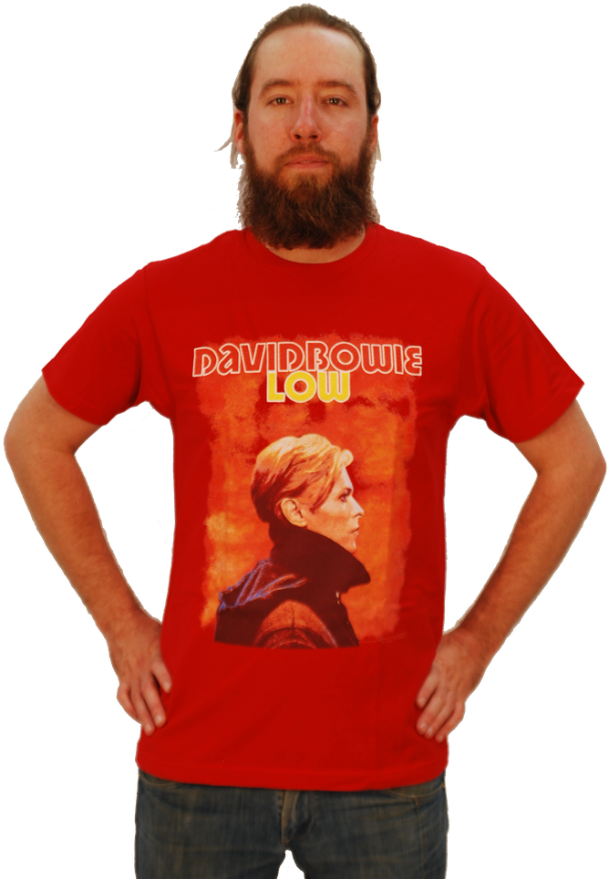 David Bowie "low" T-shirt - David Bowie Low Portrait T-shirt (699x1000), Png Download