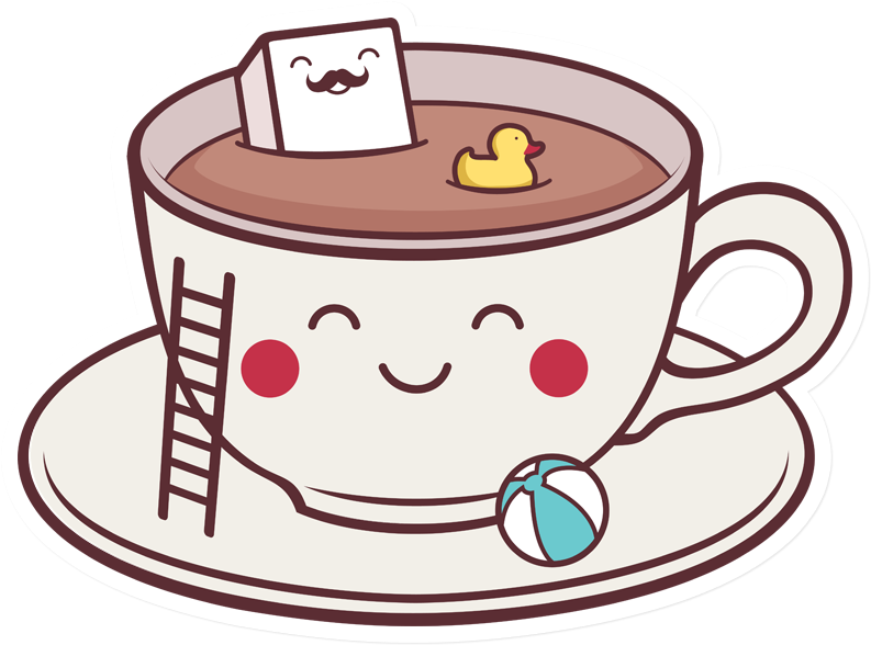 Sticker That Kick Ass Coffe - Good Morning Name Art (800x800), Png Download