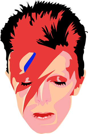 David Bowie (500x752), Png Download
