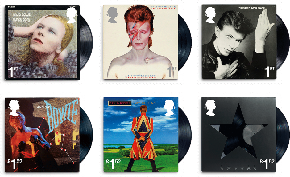 David Bowie - David Bowie Postage Stamps (940x576), Png Download