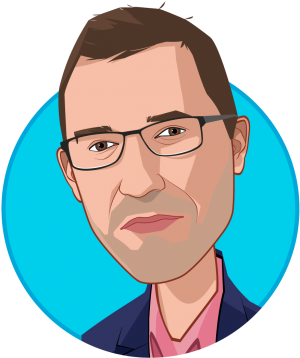 Main Caricature Of Andy Slavitt, Who Is Speaking At - Barack Obama (400x500), Png Download