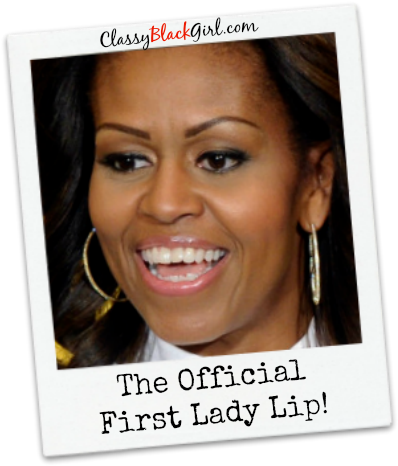 First Lady Michelle Obama Nude Lip Classy Black Girl (408x474), Png Download