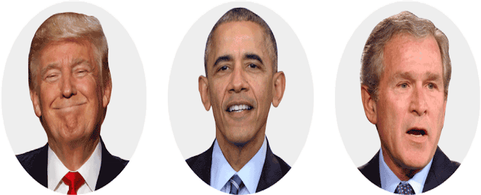Bush Obama Trump - Bush Obama And Trump (960x450), Png Download