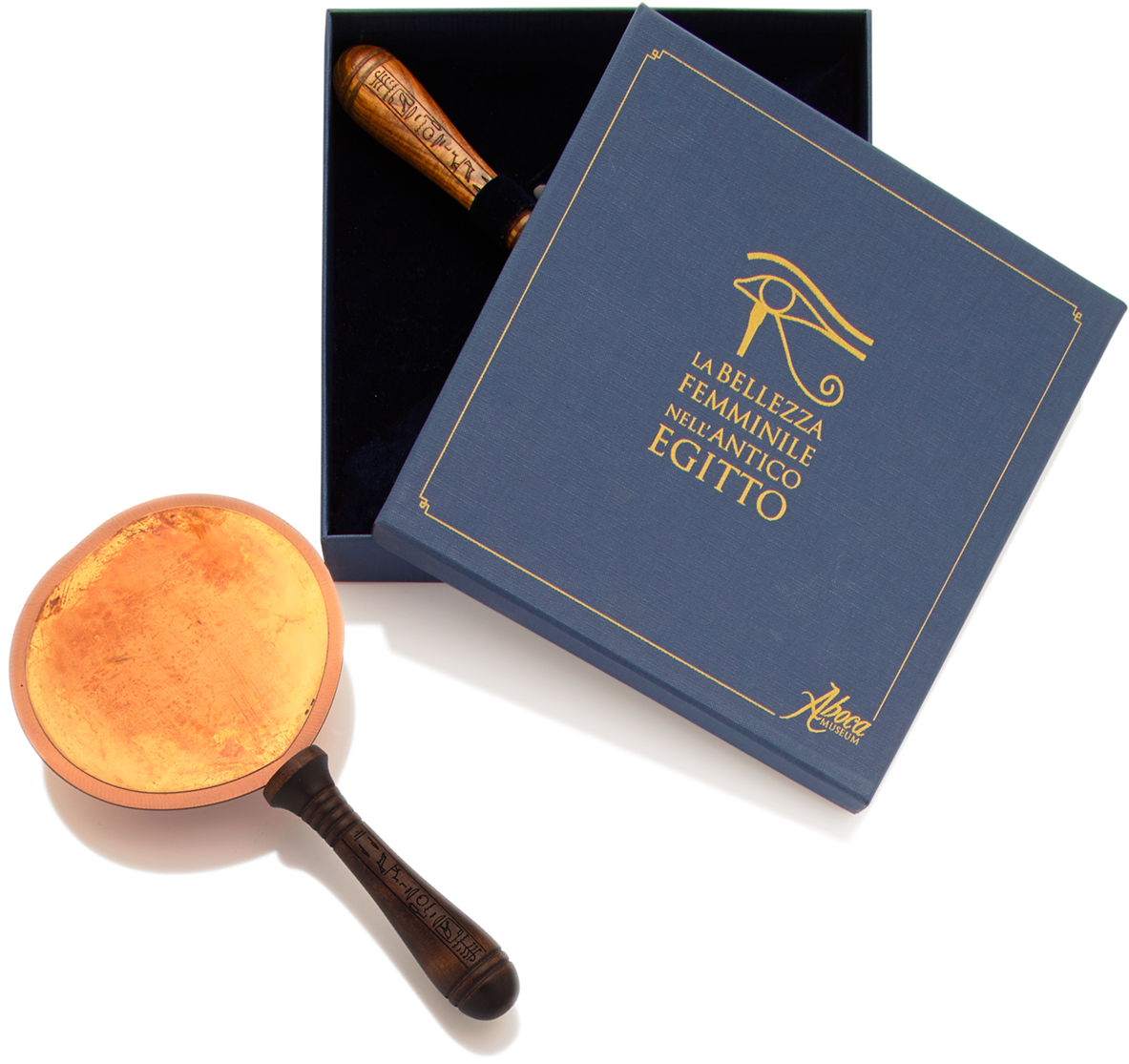 Egyptian Gold Mirror - Frying Pan (1280x1280), Png Download