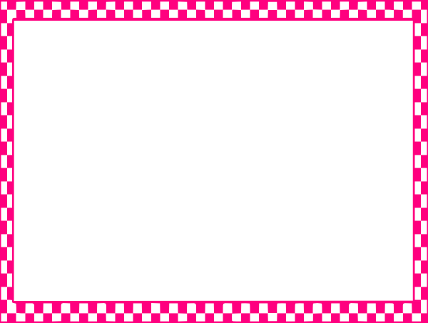 Pink Border Frame Png Pic - Red And White Border Png (600x453), Png Download
