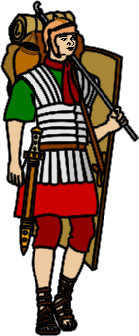 Man - Roman Soldier - Soldier (369x768), Png Download