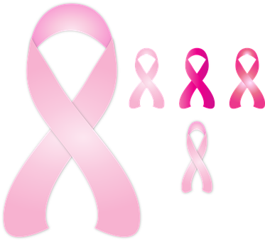 Pink Ribbon Ribbon Pink Awareness Cancer S - Breast Cancer Month 2017 (373x340), Png Download
