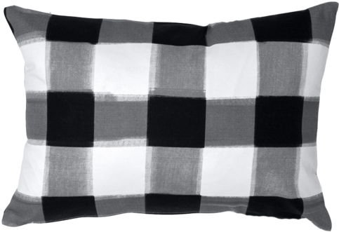 Pillow Black White Png (600x458), Png Download