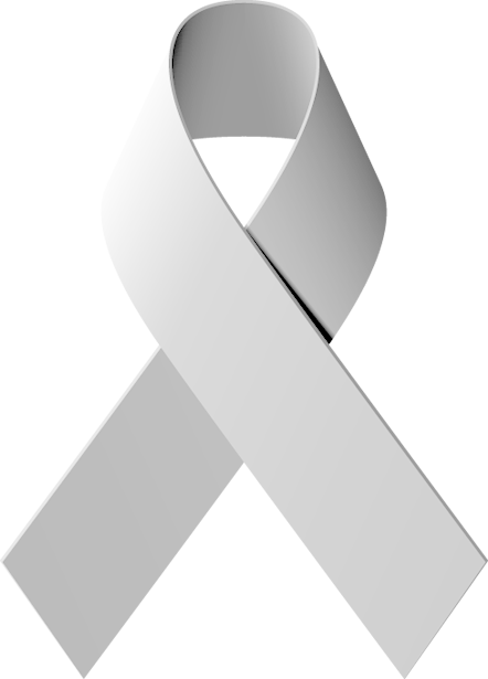 Brain Cancer Awareness Ribbon Clipart - Brain Cancer Ribbon Png (442x615), Png Download