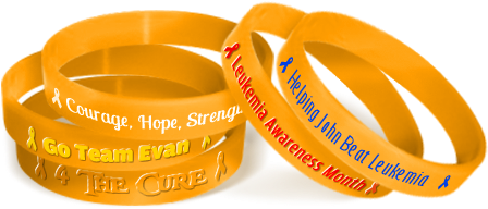 Leukemia Awareness Bands - Color For Leukemia (500x277), Png Download
