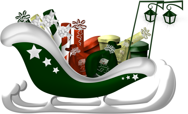 Santa Sleigh Png - Santa Claus (660x400), Png Download