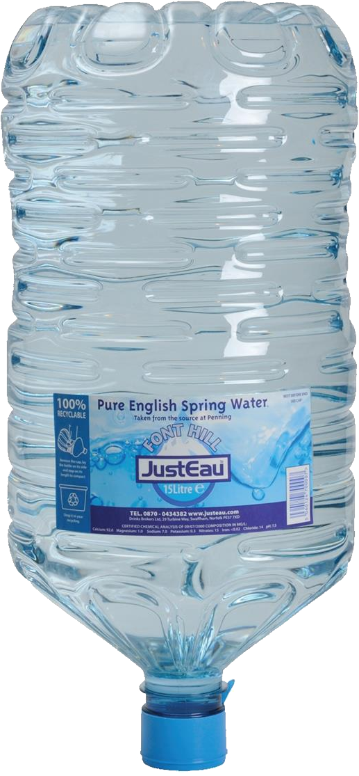 15 Liter Water Bottle (517x1115), Png Download
