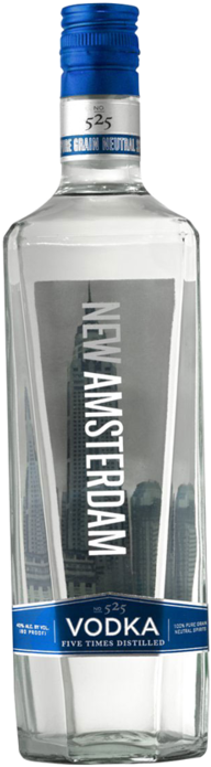 New Amsterdam Vodka - Amsterdam 100 Proof Vodka (500x750), Png Download