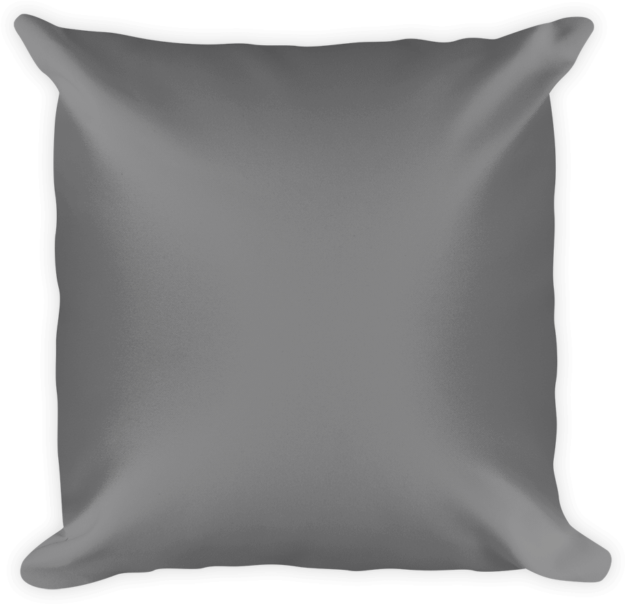 Go Big Pillow - Green Square Pillow (1000x1000), Png Download