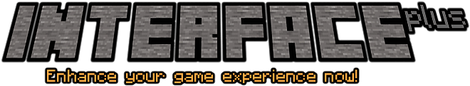 Interfaceplus - Interface Mod Minecraft 1.8 (811x196), Png Download