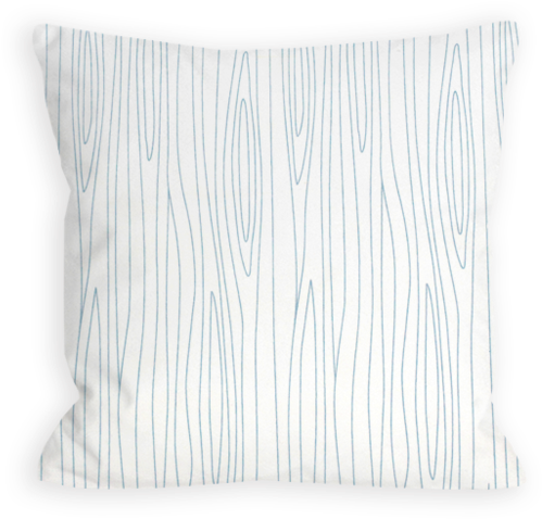 Coraline's Frost Woodgrain Grey And White Pillow - Throw Pillow (1024x1024), Png Download