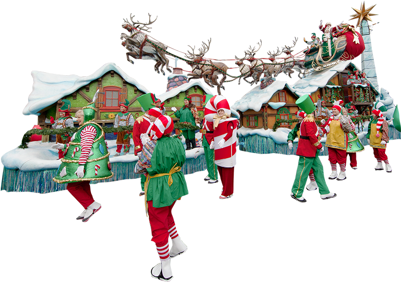 Image Santa's Sleigh - Macy's Thanksgiving Day Parade (800x800), Png Download