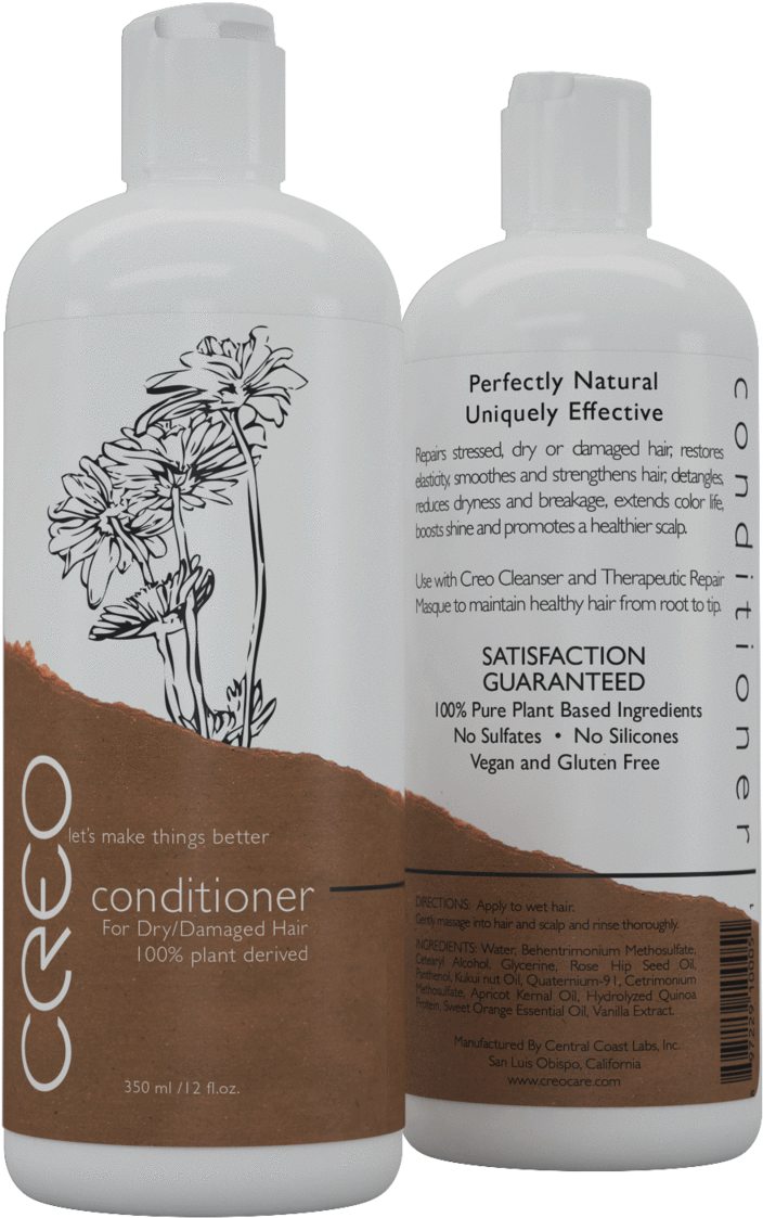 Creo Professional Conditioner For Dry/damaged Hair - Hair (783x1200), Png Download