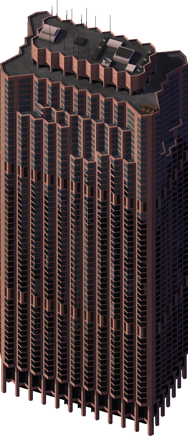 Bank Of America - Tower Block (600x1390), Png Download