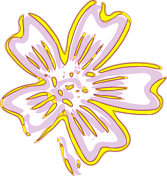 How To Set Use Gold Flower Clipart (564x594), Png Download