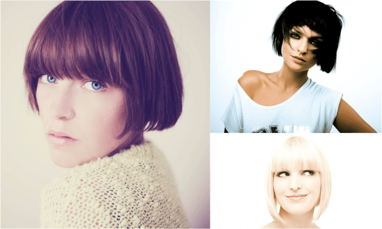 Short Bob For Curly Hair 24 Hottest Bob Haircuts For - Frange À Clip 5/100 Meche Clair Coiffeo (768x461), Png Download