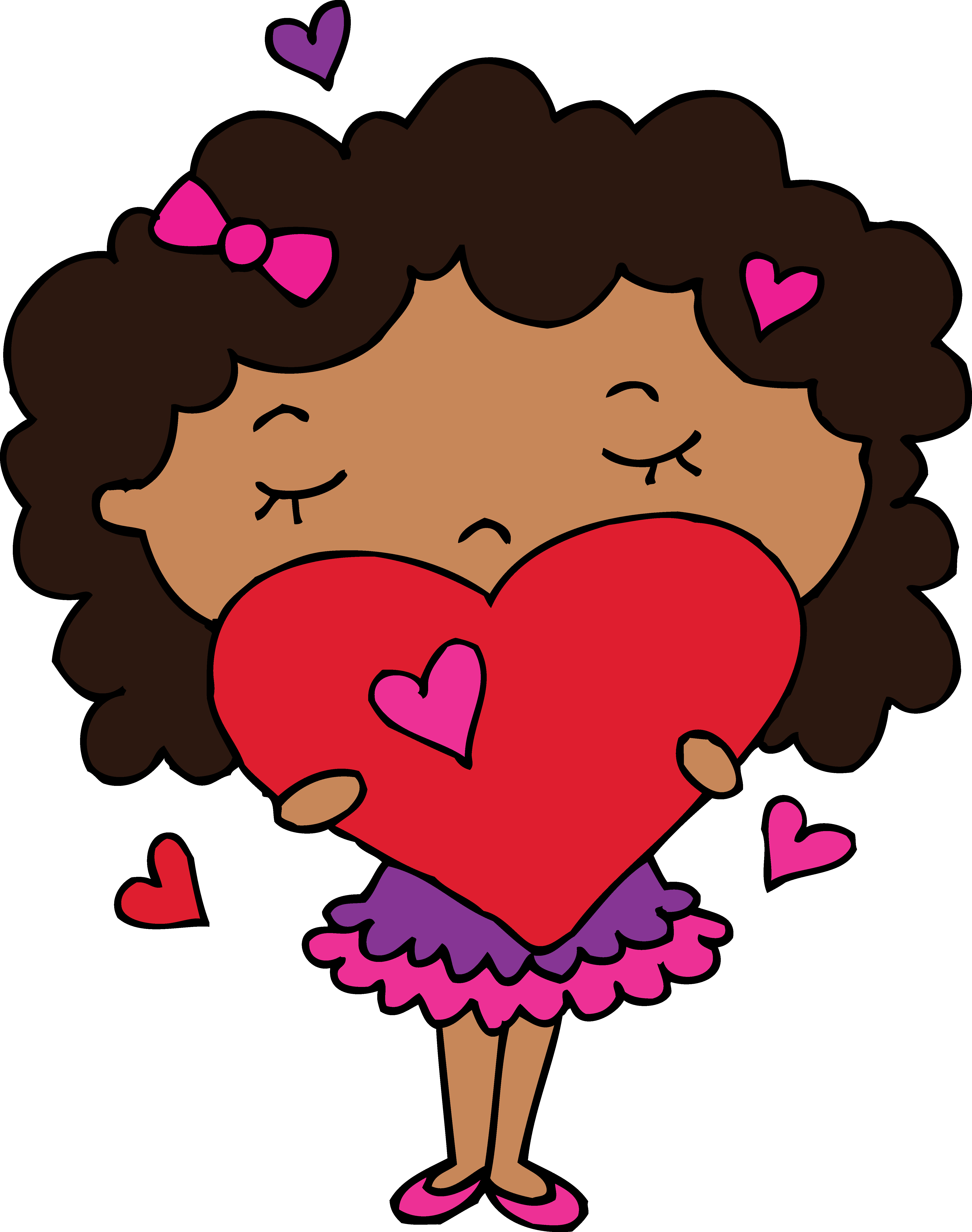 Collection Of Curly Hair Png High - Girl Curly Hair Clipart (4929x6244), Png Download