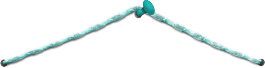 Image Of A Baby Blue, Cyan, Light Blue, Sky Blue Rope - Baby Toys (892x230), Png Download