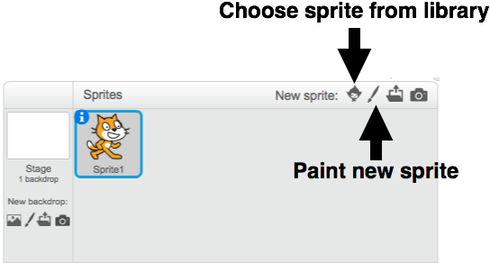 Can Click On One Of The Options By The Words “new Sprite - Beetle Sprite Scratch (547x300), Png Download