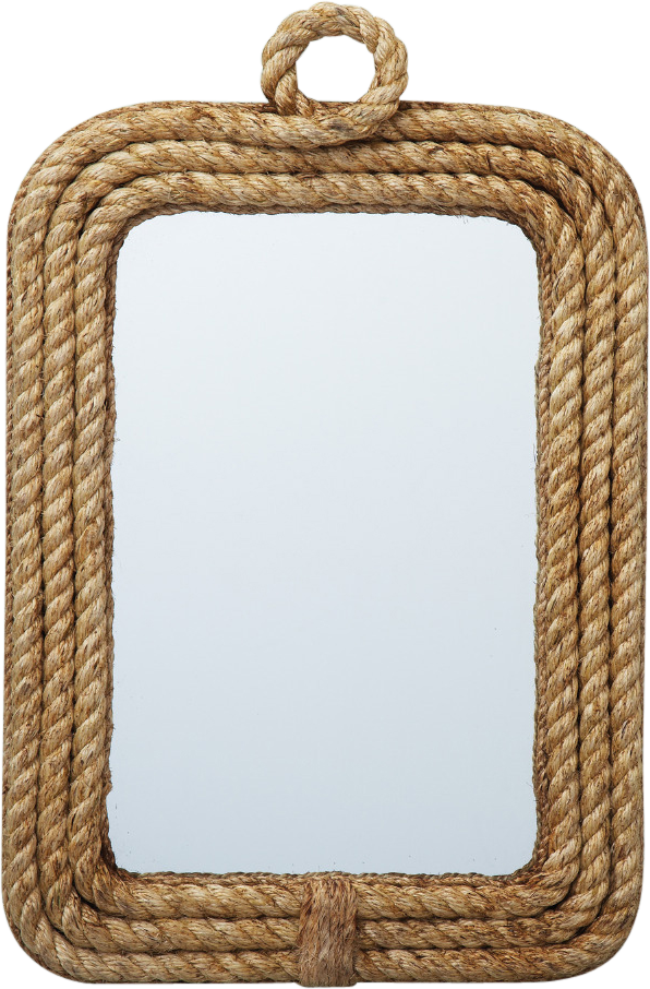 Explore Rope Mirror, Rope Frame And More - Two's Company 8199 Know Your Ropes Wall Mirror (596x906), Png Download