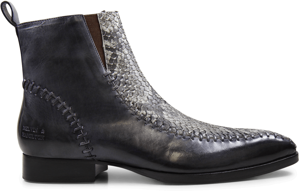 Ankle Boots Ricky 12 London Fog Snake Black White Aztek - Combat Boots For Women Diesel (1024x1024), Png Download