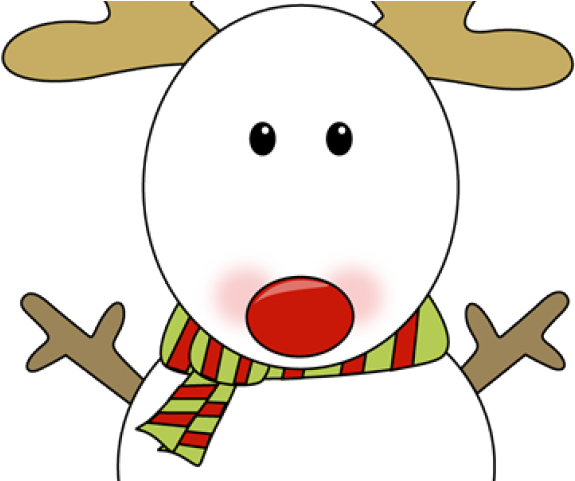 Snowman Clipart Reindeer - Head (640x480), Png Download
