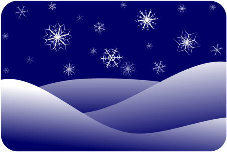 Clip Art Christmas Snowman Winter Download - Winter Scene Clip Art (483x340), Png Download