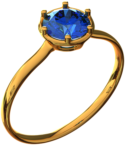 Gold Ring With Eye, Ornament - Wenz Damenring In Gold (720x720), Png Download