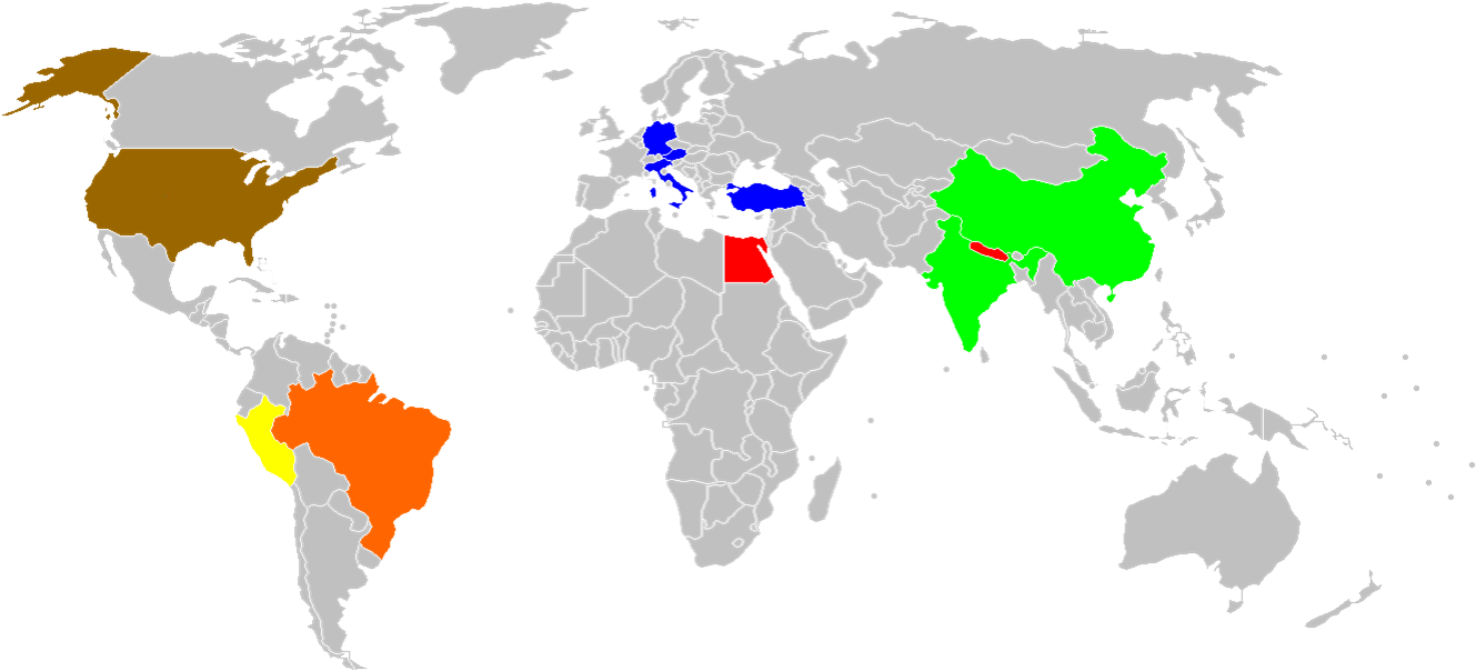 Indiana Jones Map - Venezuela And Usa Map (1344x624), Png Download