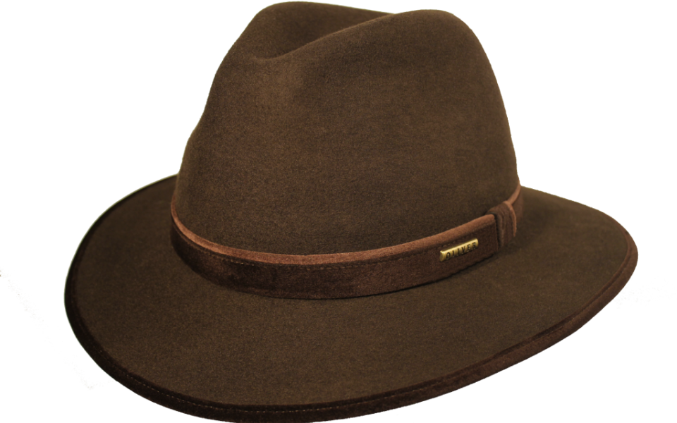 Sombrero Indiana Impermeable - Brown Brim Hat (960x600), Png Download