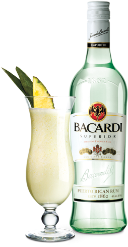 Bacardi Superior Light Rum - 750 Ml Bottle (275x520), Png Download