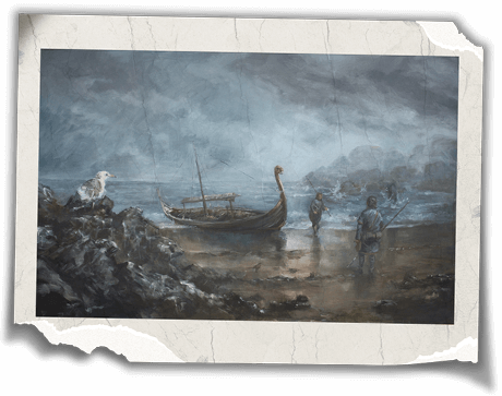 Adapted From The Book, The Dragon And The Raven, By - Vikings (460x363), Png Download