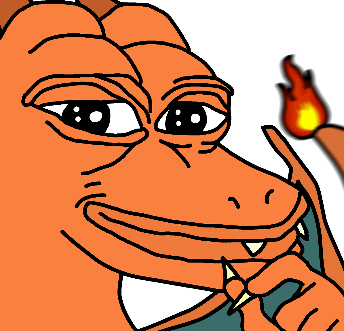 Txeecb0 - Gudeke Smug Frog Pepe Lapel Pin (1195x1151), Png Download